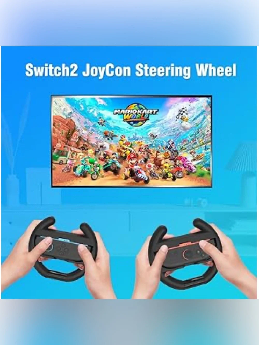 NWT 2 pack Nintendo Switch 2 Steering Wheels, ergonomic & lightweight!